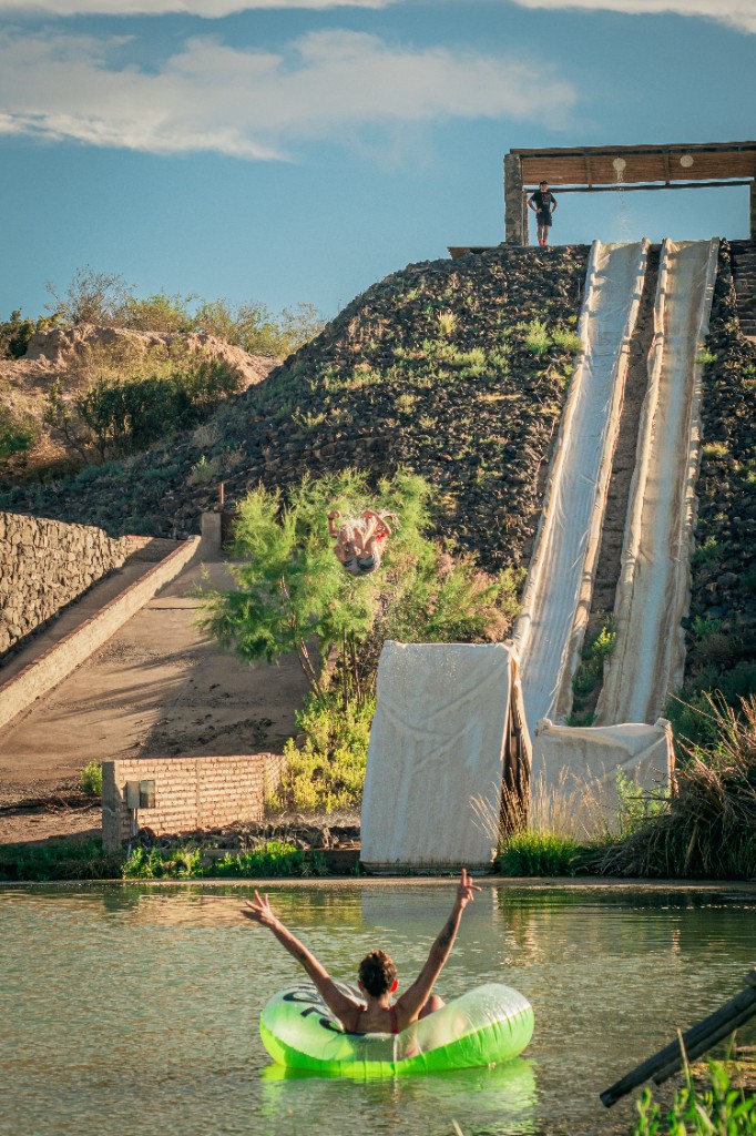 Water slides at La Rivera 7